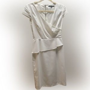 Antonio Melani White Peplum Dress